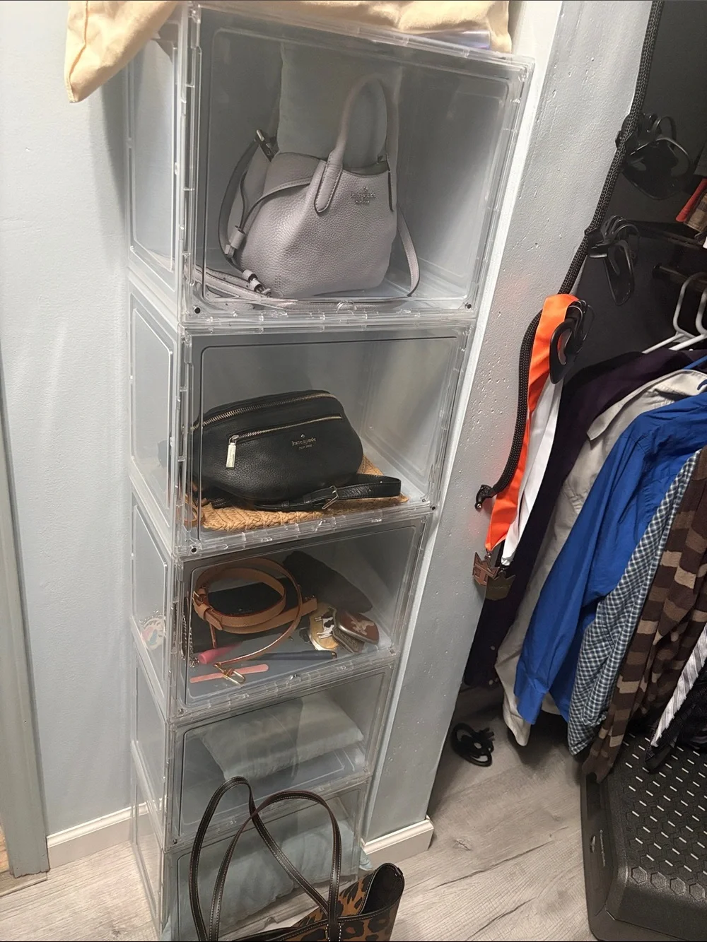 Clear Stackable Cube Organizer